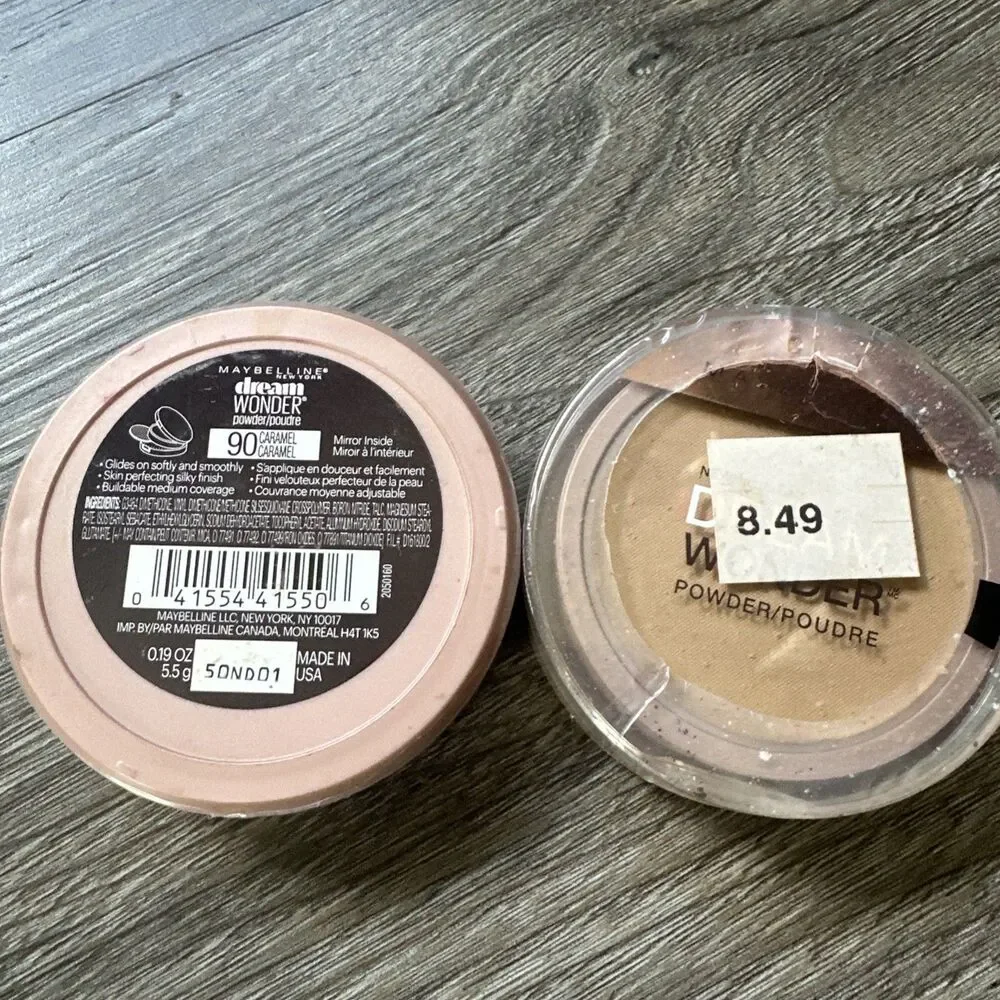Maybelline Dream Wonder Powder 90 Caramel Set of 2 New Rare Discontinued